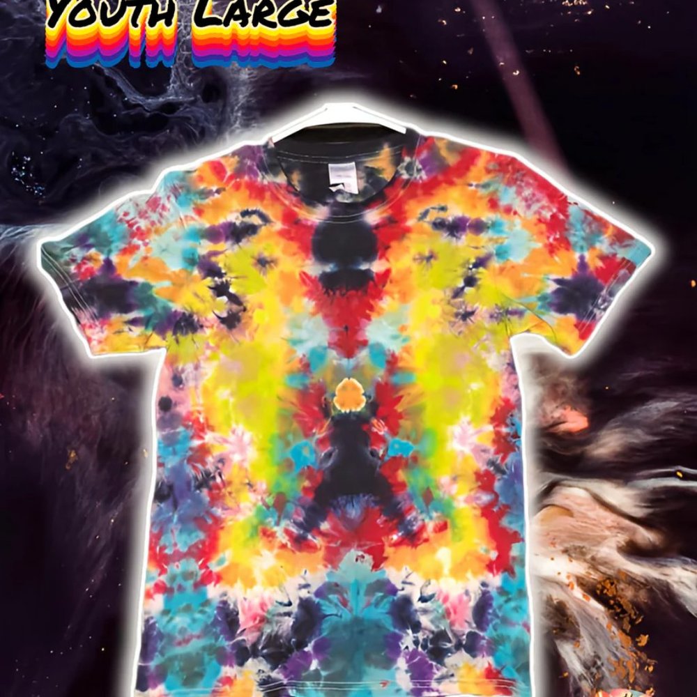 [Hand Dyed] Tie Dye Youth Shirt